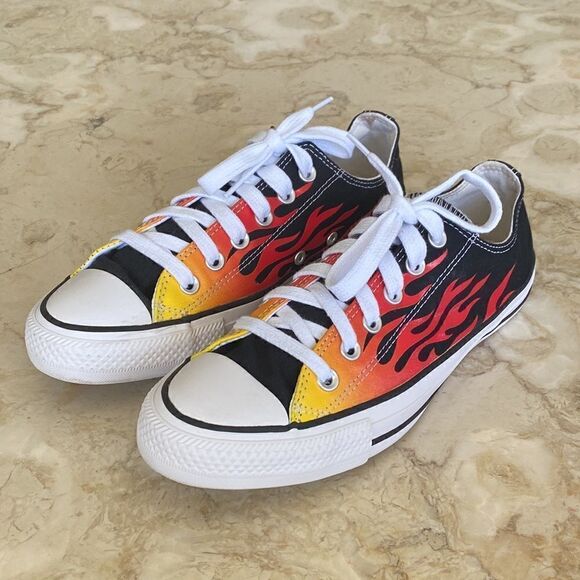 Rare Converse Chuck Taylor All Star Low 'Flame' Rare Unisex - Picture 3 of 15